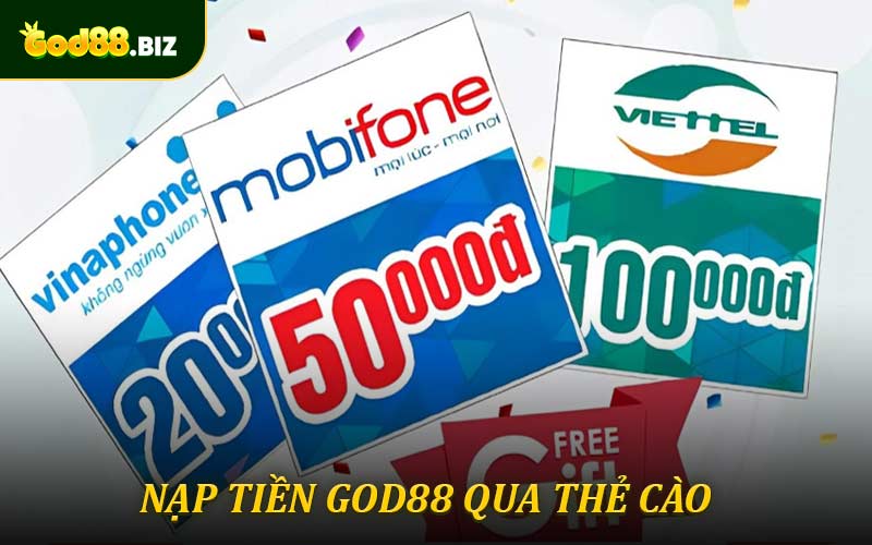 Nạp thông qua thẻ cào điện thoại